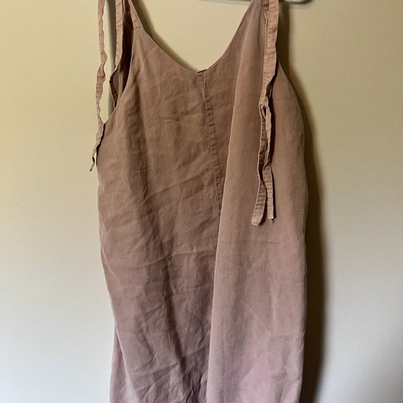 Large dusty pink smock style dress - Picture 2 of 3